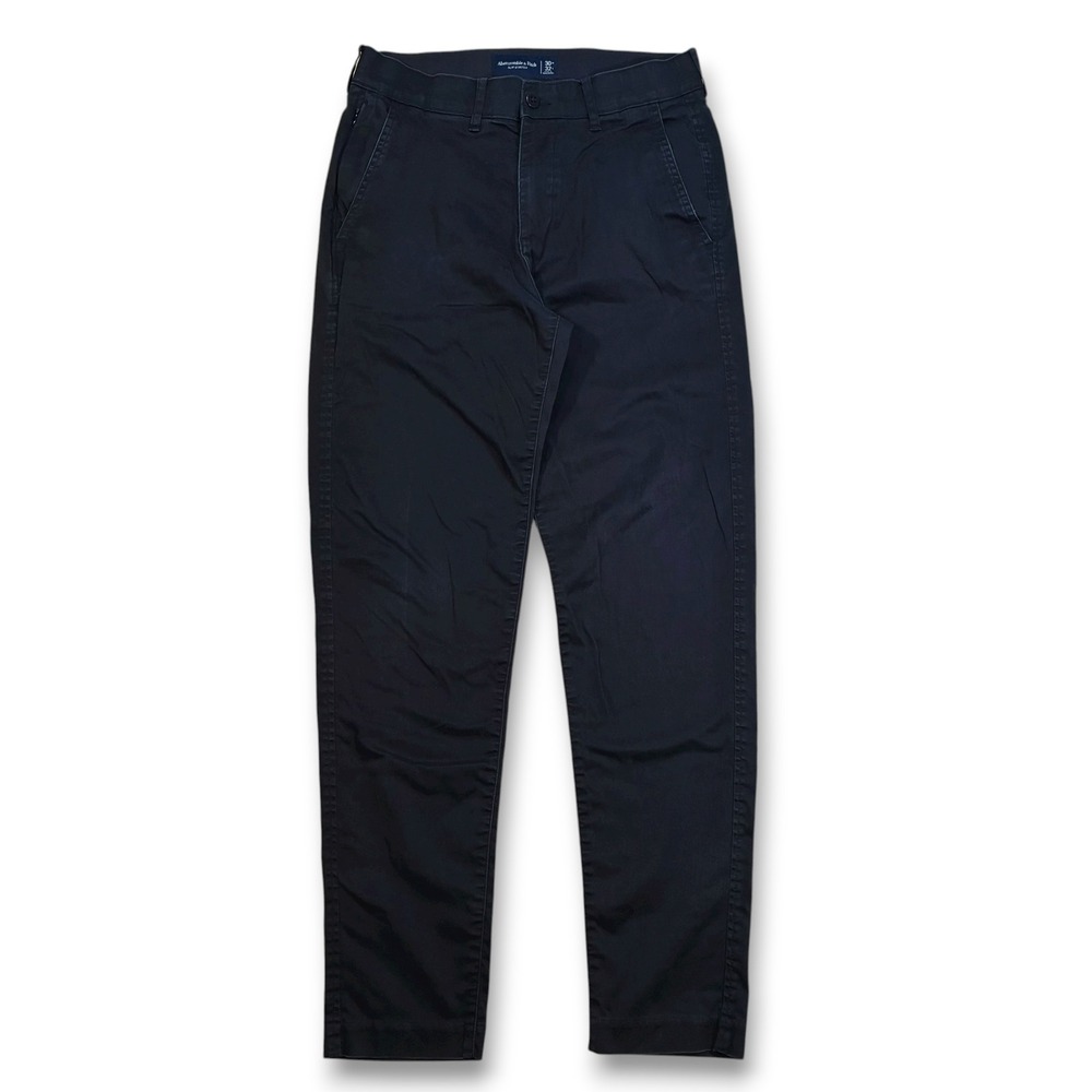 Abercrombie and Fitch Men's Slim Stretch Chino Pants Dark Navy Size‎ 30x32